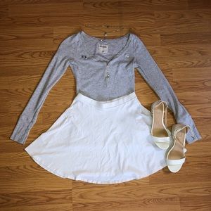 White Skater Skirt